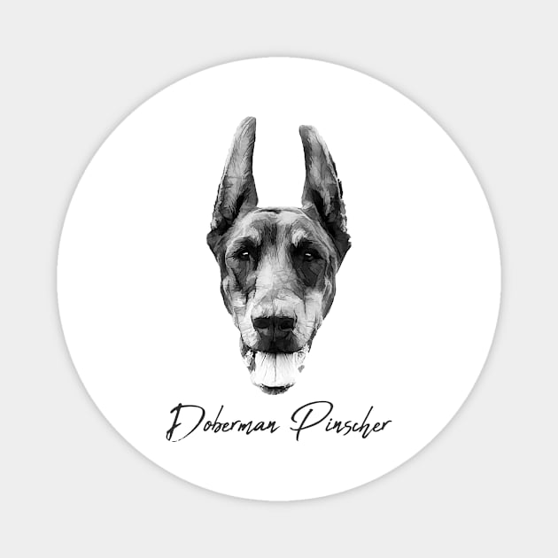 Doberman Pinscher Dog Magnet by funfun